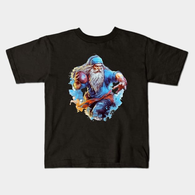 Wizard Football Kids T-Shirt by ReAnnaMation